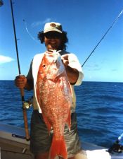 Mike Michalec with 18 lb. Red Snapper